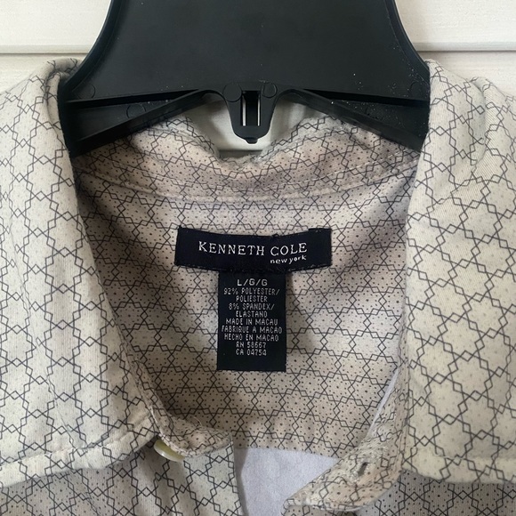 Kenneth Cole polyester Wine casual shirt - Picture 2 of 3